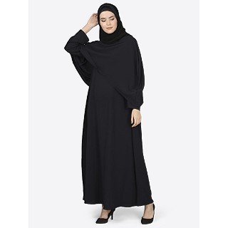 Designer Cape abaya- Black color
